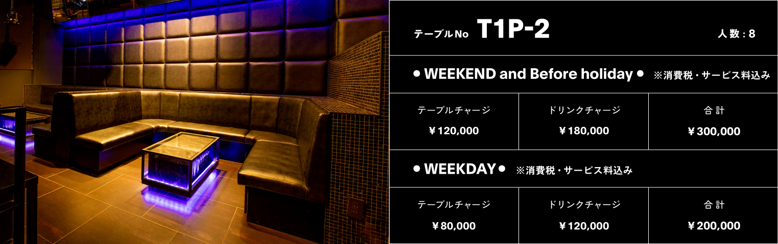 VIPテーブル No.RV2